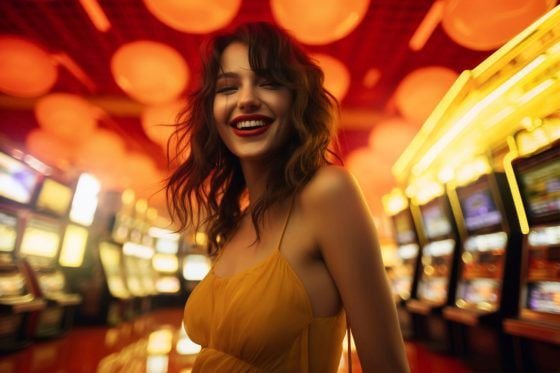 Antarmuka aplikasi slotmania dengan menu permainan slot dan sportsbook